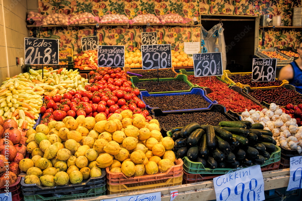 Obraz premium Budapest, Marktstand