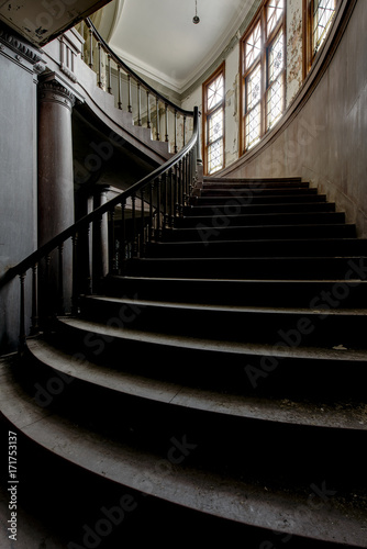Sweeping Staircase - Abandoned Courthouse