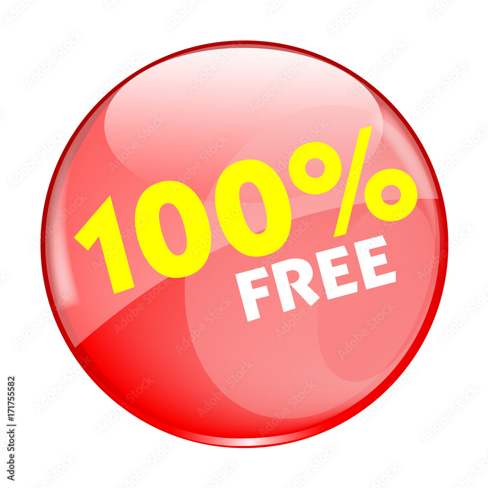 100% Free Button Vector 100% Free Button Vector