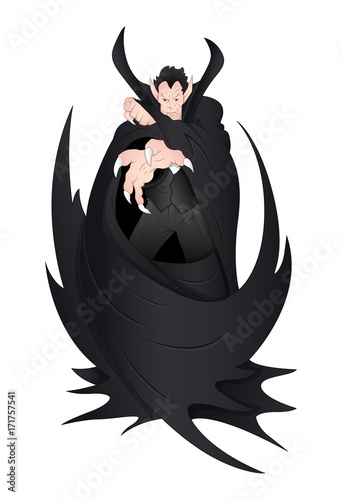 Detailed Dracula Vector Illustration photo