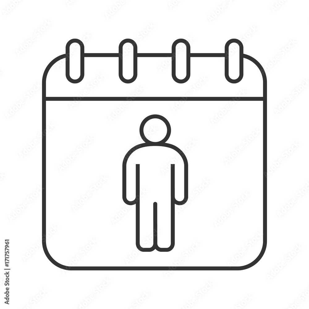 International Men's Day linear icon