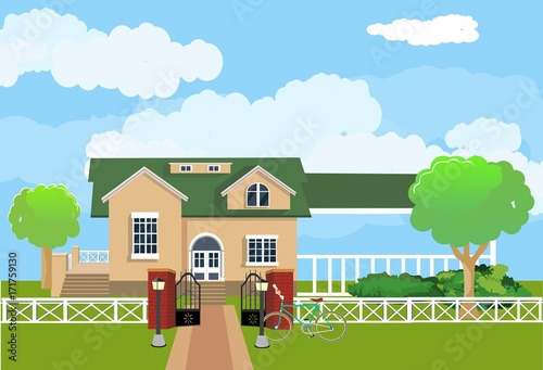 House and garden