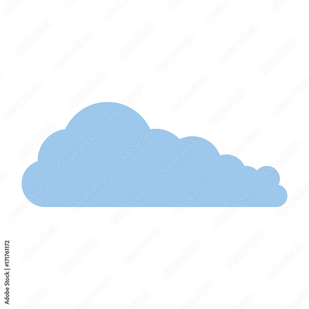 cloud silhouette isolated icon