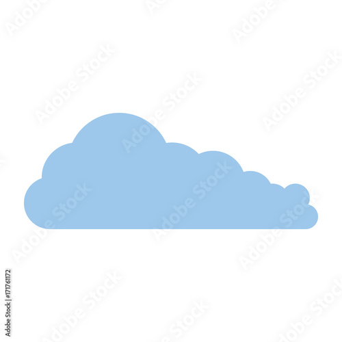 cloud silhouette isolated icon