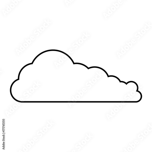 cloud silhouette isolated icon