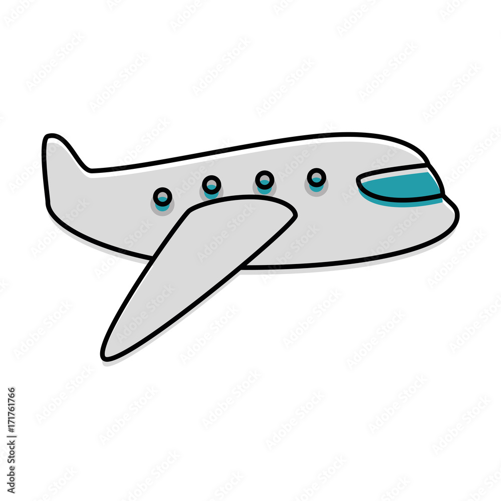 Fototapeta premium airplane flying isolated icon