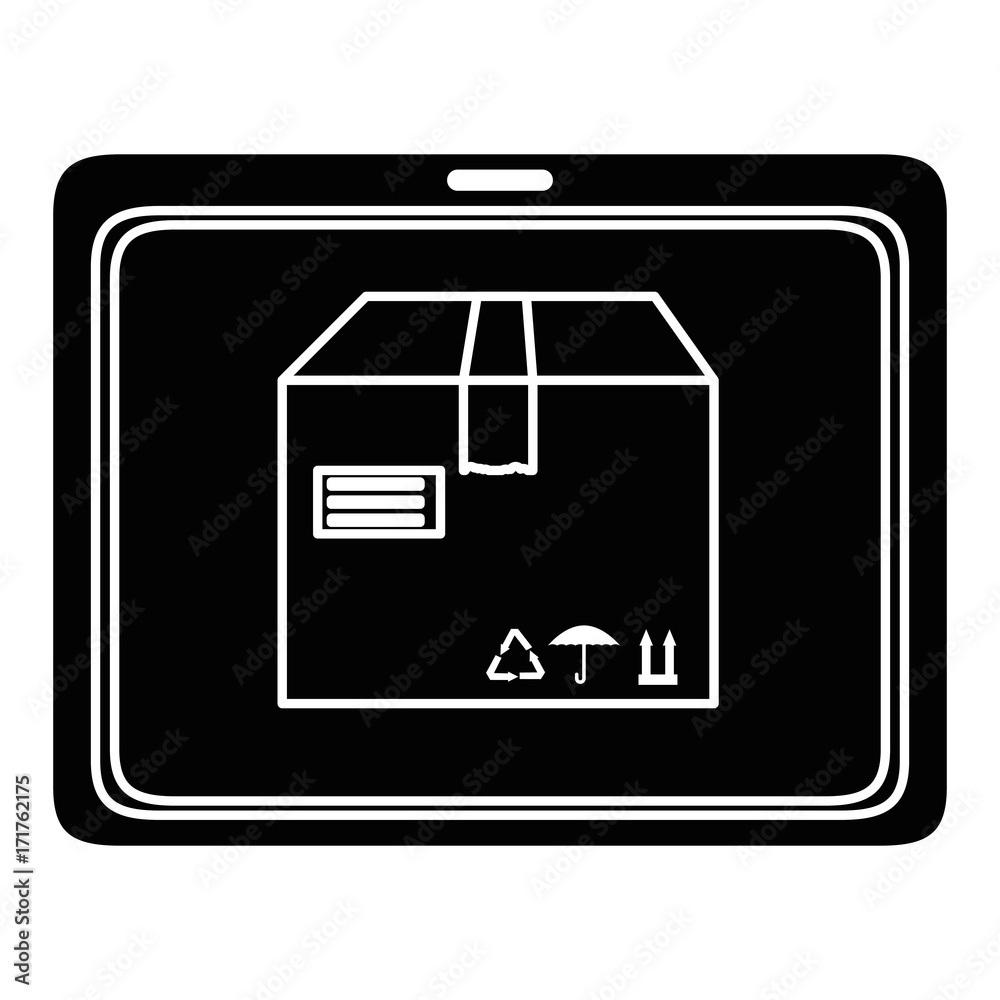 Obraz premium tablet device with delivery app