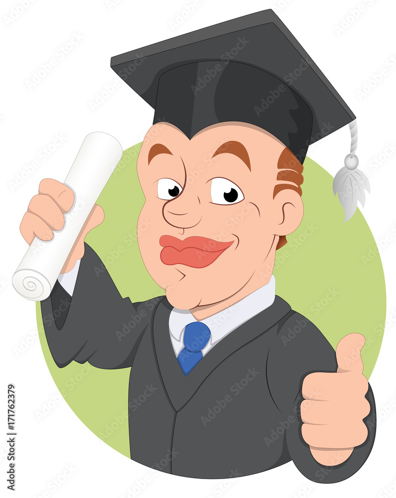 Graduation Day - Vector Character Illustration Graduation Day - Vector Character Illustration