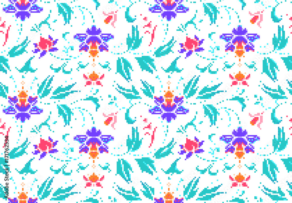 Obraz premium Oriental ornament seamless pattern. Vector illustration eps 10