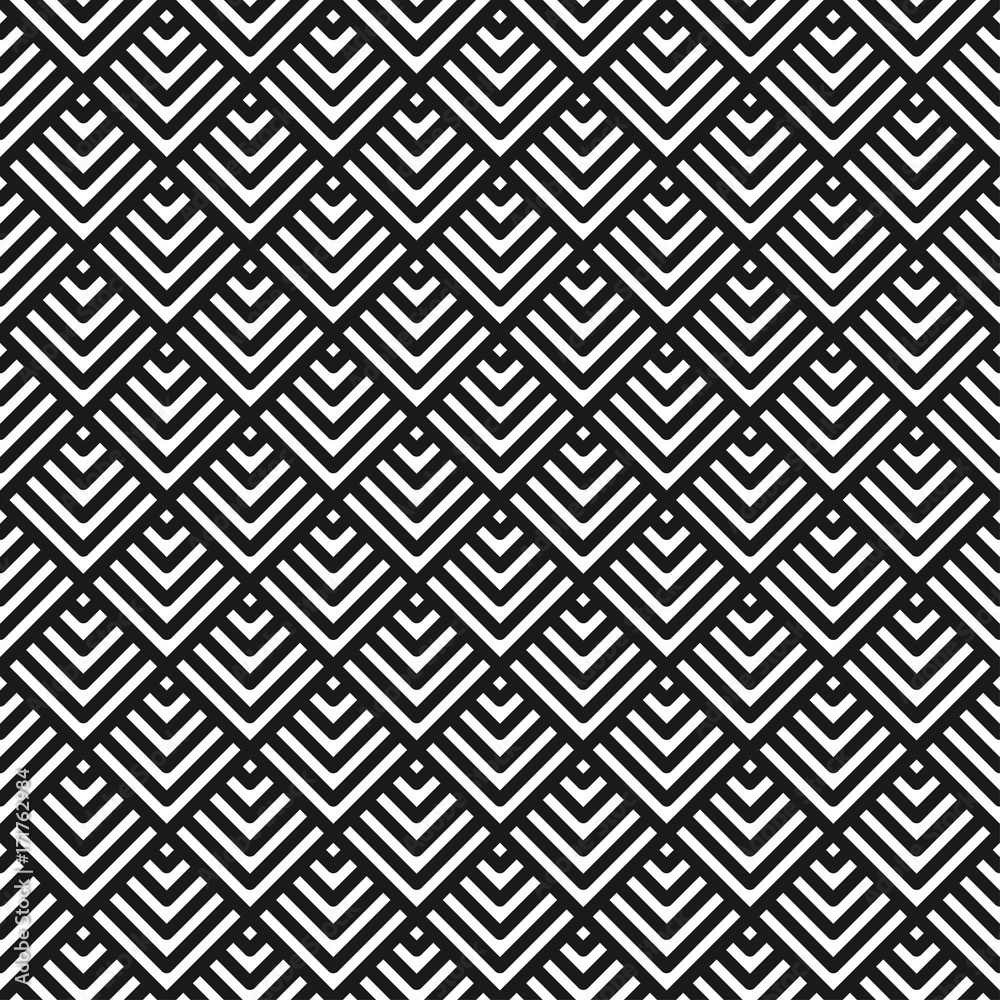 Square tile. Geometric seamless pattern.
