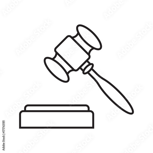 Gavel linear icon