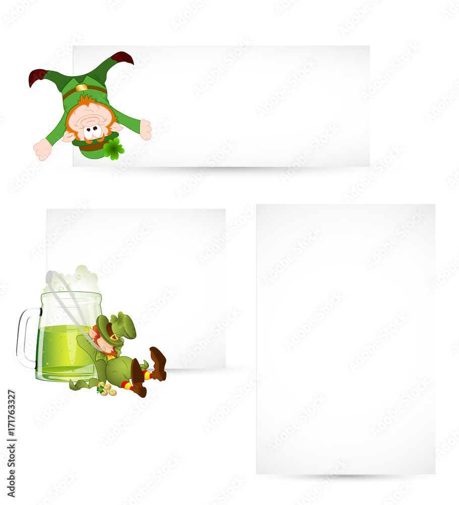 Fototapeta premium Set of Patrick�s Day Banners