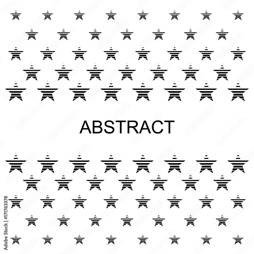 Naklejka premium Halftone stars background. Creative geometric pattern. Vector abstract background.