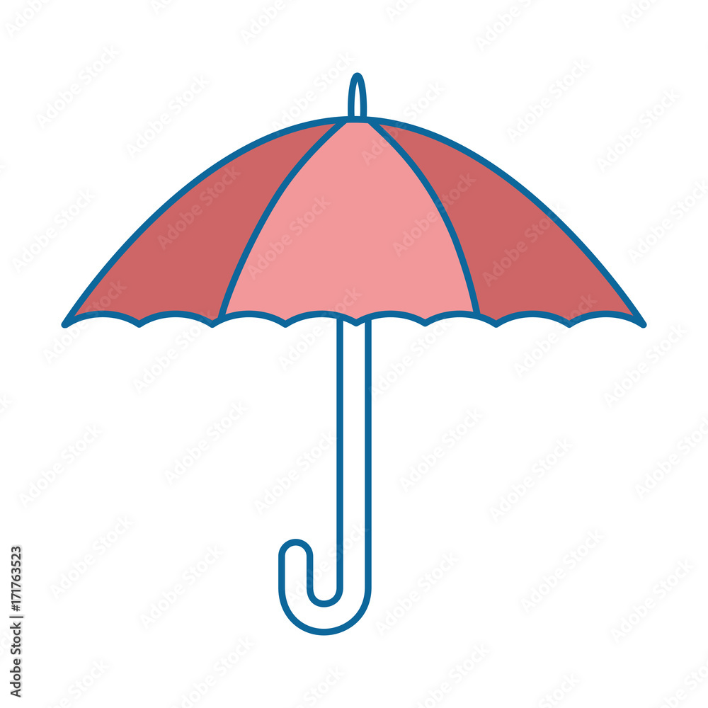 umbrella protection isolated icon vector illustration design