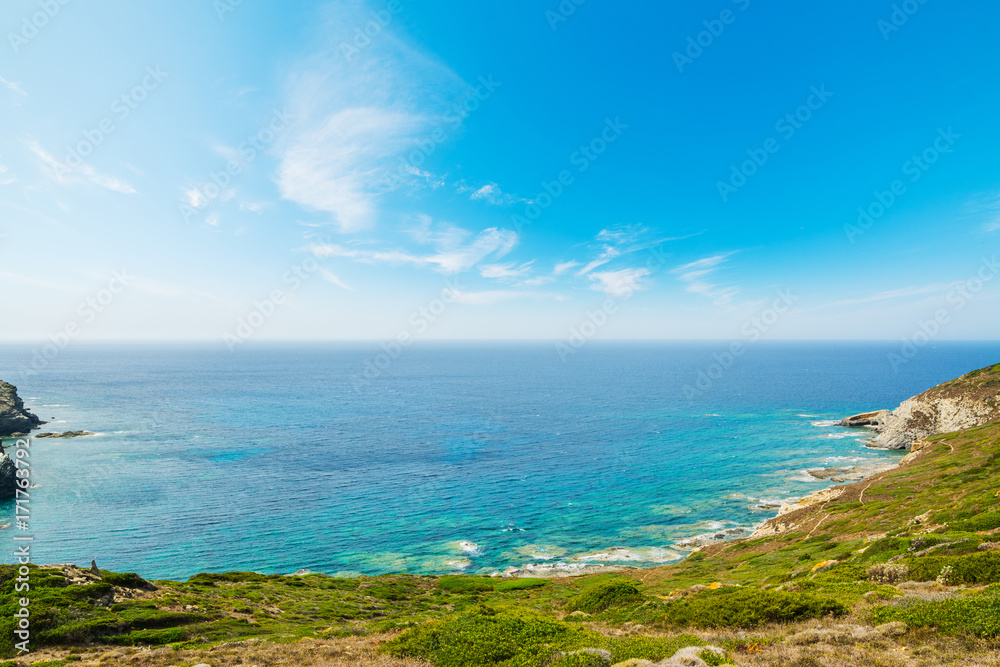 Sardinia coastline on a sunny day