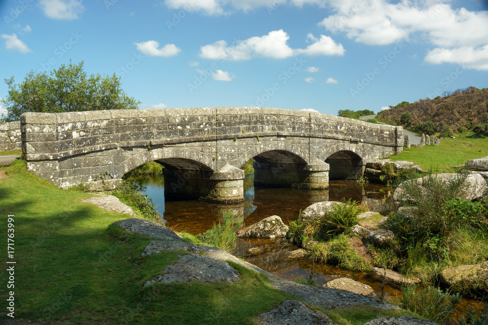 The East Dart River in Belever, Dartmoor National Park, Devon, UK