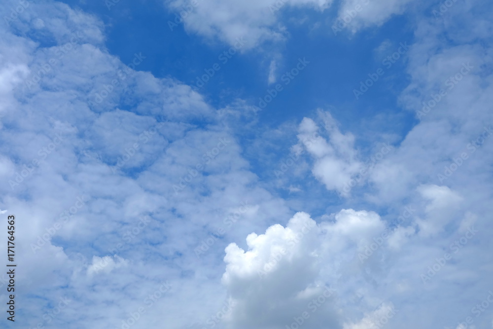 Naklejka premium Blue Sky with Cloud Background.