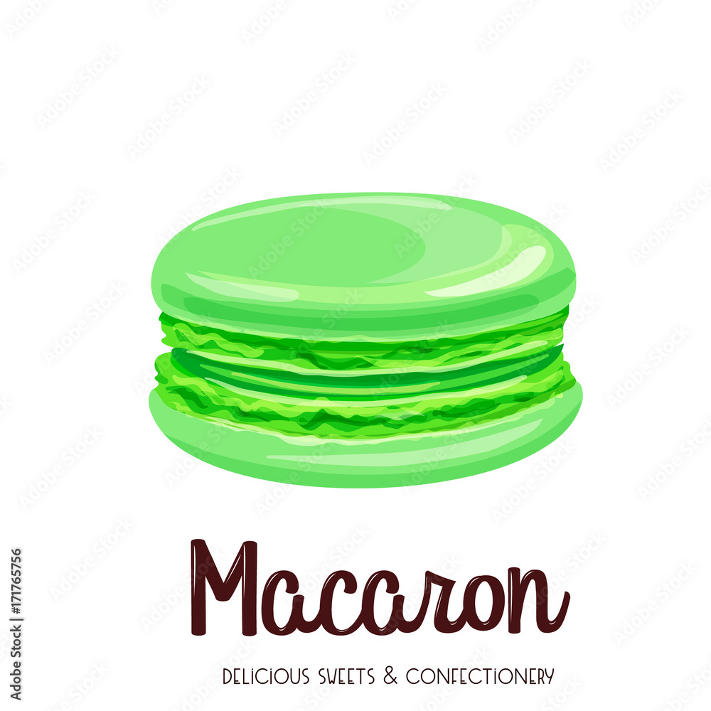 Vector mint macaron Vector mint macaron