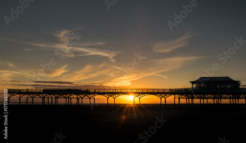 Silhouette St Anne's Victorian Pier Lytham St Annes