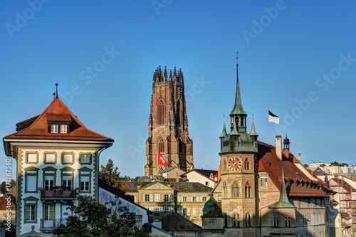 Fribourg, Hôtel de ville et Cathédrale