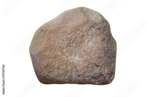 Big granite rock stone, isolated on white background.rock stone isolated on white background.