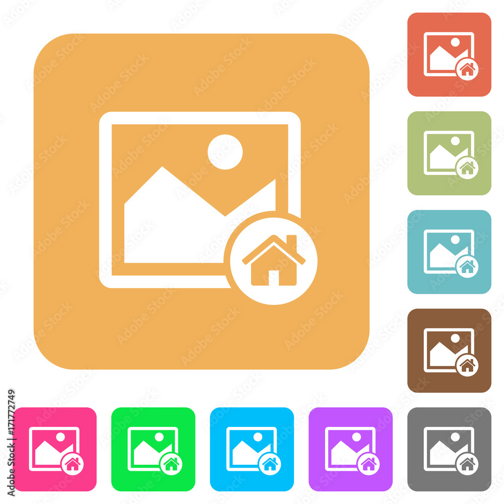 Default image rounded square flat icons Default image rounded square flat icons