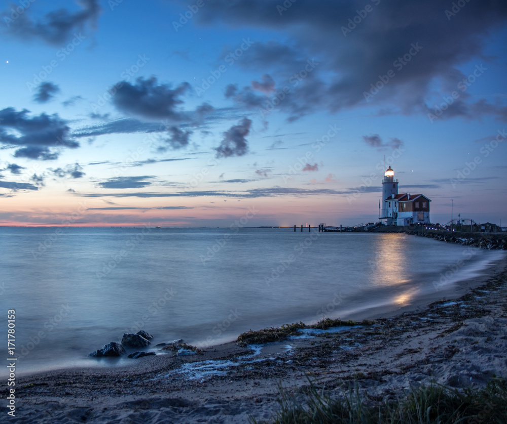 Marken Lighthouse Netherlands Sunrise