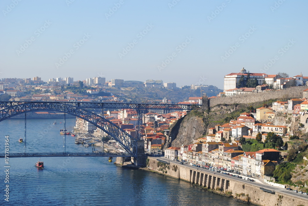 LuÃ­s I Bridge (river Douro), Porto, Portugal, bridge over the ri