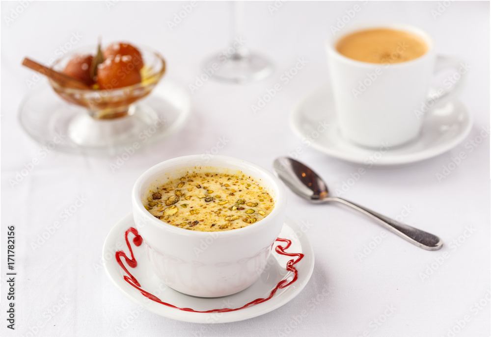 Indian Desserts of Kheer and Gulab jamun Indian Desserts of Kheer and Gulab jamun