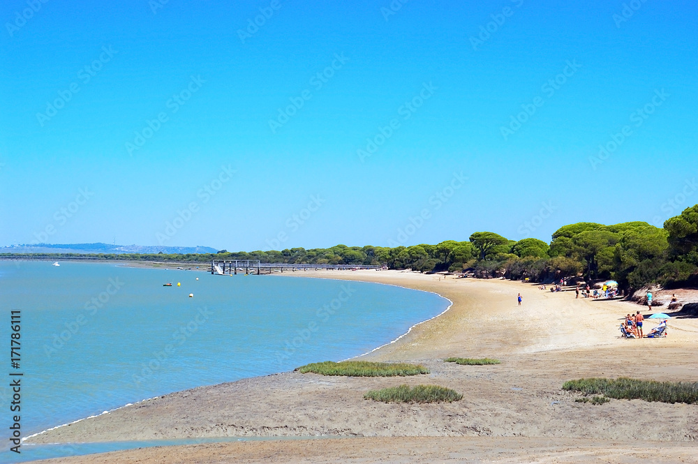 playa de Puerto Real en Cadiz capìtal, Andalusia. España