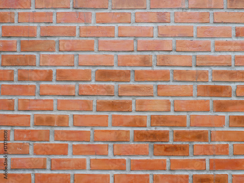 brown brick block wall background with dirty