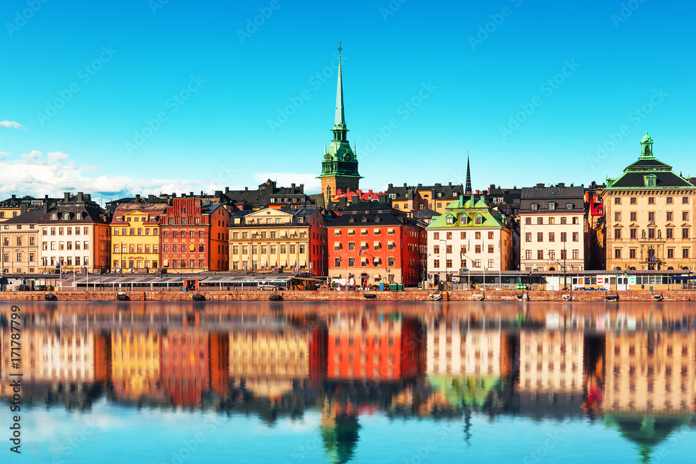 Naklejka premium Old Town in Stockholm, Sweden