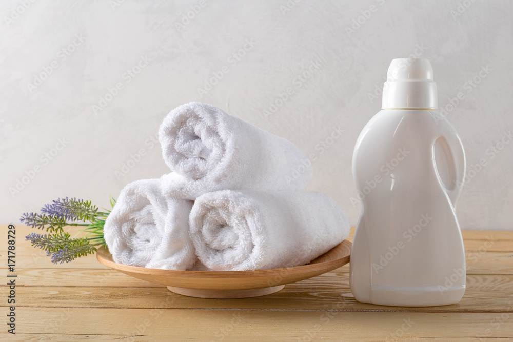towels roll with flower towels roll with flower