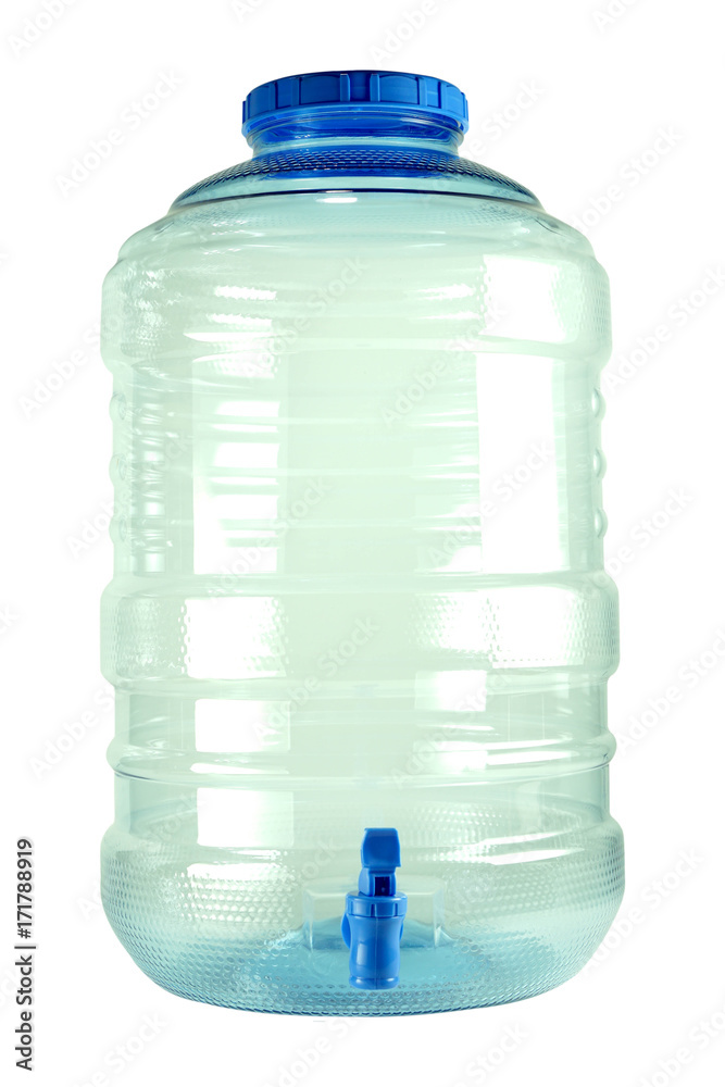 Drinking water tank 10 liters isolated on white background Drinking water tank 10 liters isolated on white background