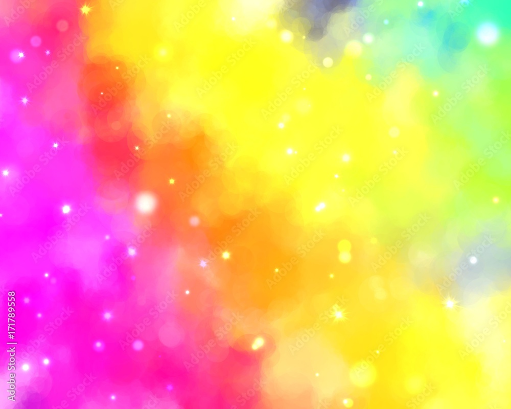 rainbow color blend abstract background with glitter light