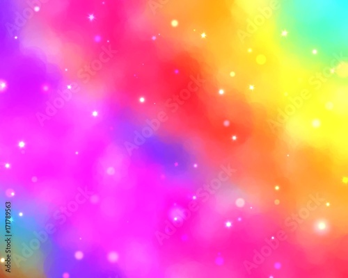 rainbow color blend abstract background with glitter light