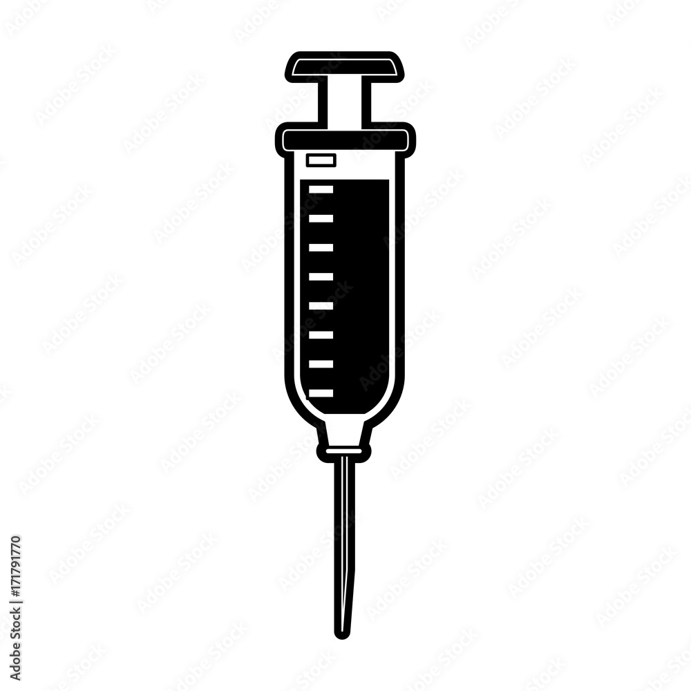 syringe healthcare icon image vector illustration design black and white syringe healthcare icon image vector illustration design black and white