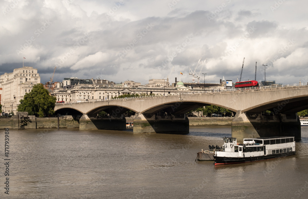 Waterloo Bridge in London over the River Thames