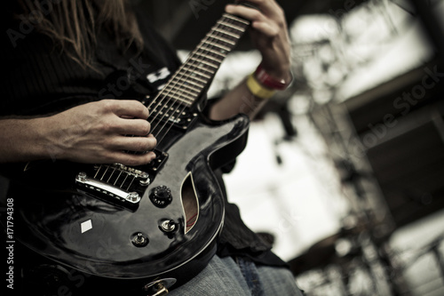 guitar player on stage