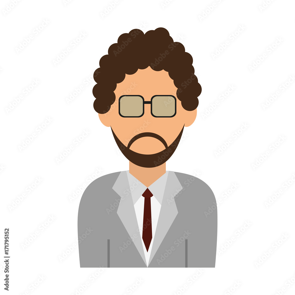 businessman avatar icon image vector illustration design 