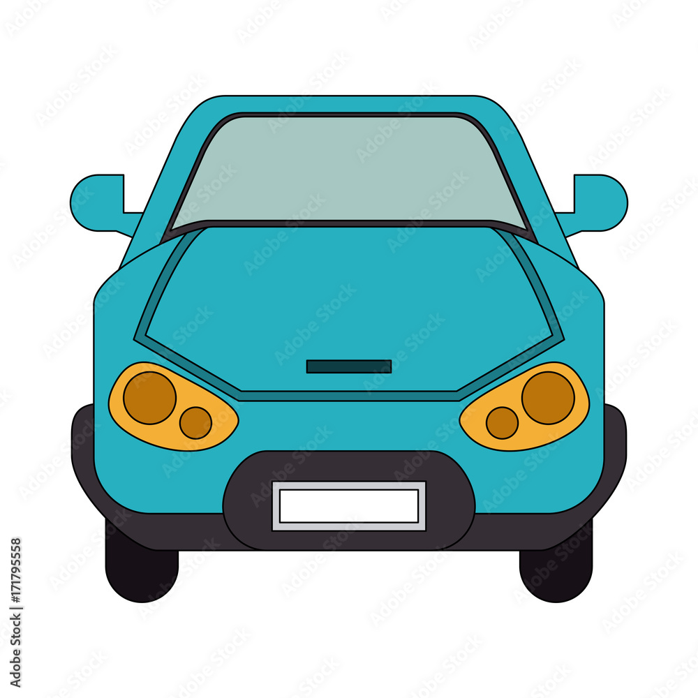 blue car frontview icon image vector illustration design blue car frontview icon image vector illustration design