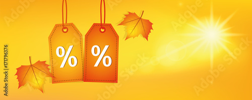 herbst sale rabatt anhänger und sonnenschein