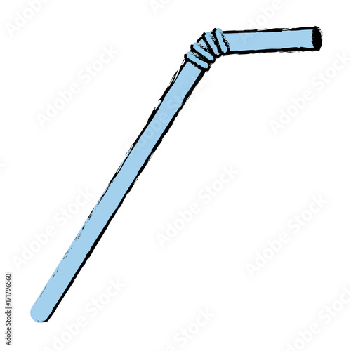 straw plastic isolated icon