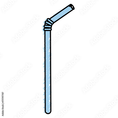 straw plastic isolated icon