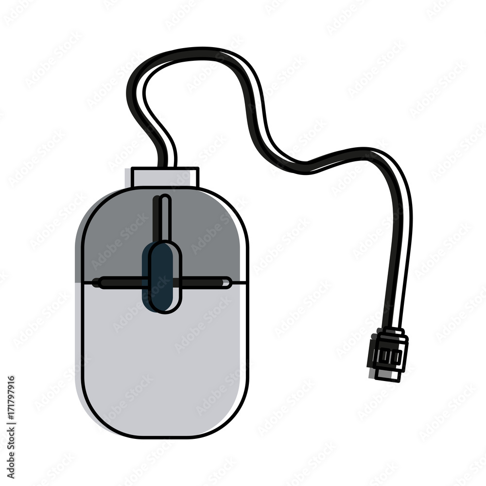 mouse with cord computer vector illustration design mouse with cord computer vector illustration design