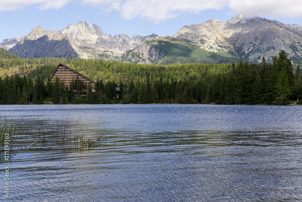Strbske Pleso Mountain Tarn in High Tatras Mountains. Slovakia Strbske Pleso Mountain Tarn in High Tatras Mountains. Slovakia