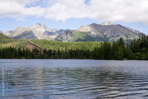 Strbske Pleso Mountain Tarn in High Tatras Mountains. Slovakia