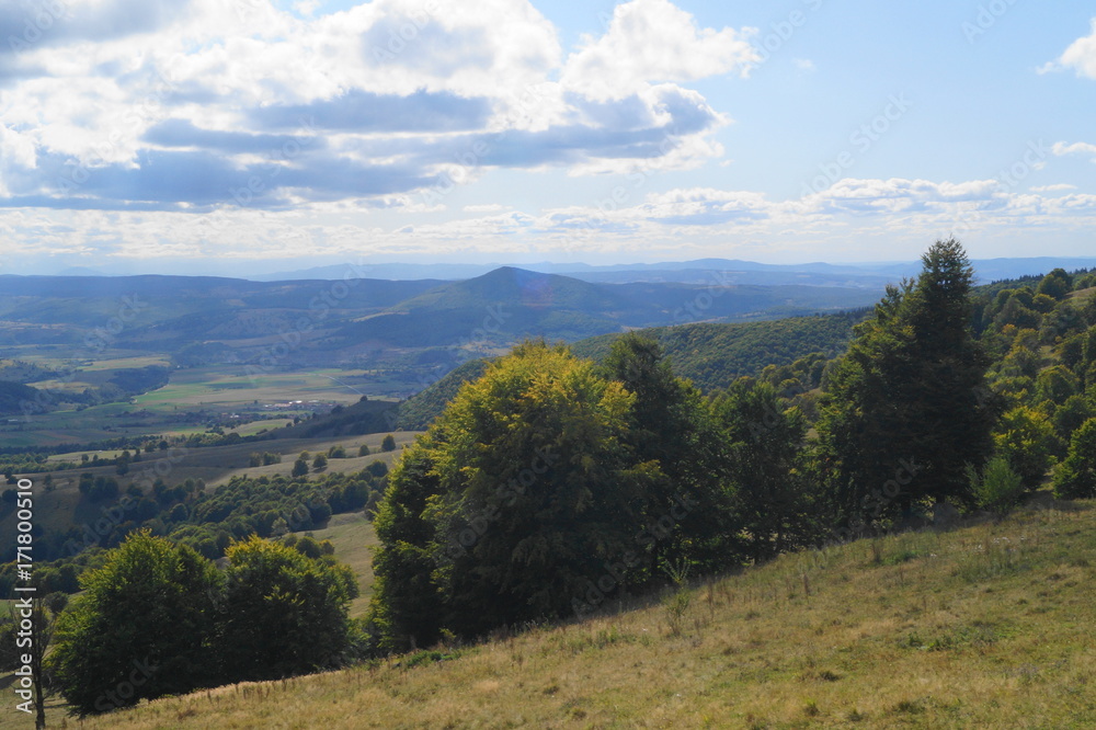 Naklejka premium View from the mountain, Romania,Transylvania,Harghita