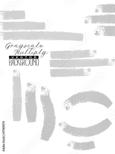 Abstract multiply inkblot or watercolor background. Monochrome g