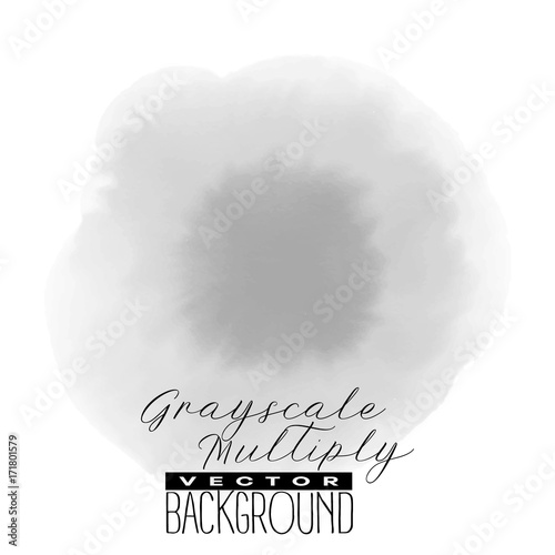 Abstract multiply inkblot or watercolor background. Monochrome g